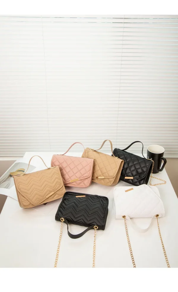 2022 Messenger Bag for Women Luxury Lingge Embroidery Handbags Female Cosmetic Bag Fashion Chain Ladies Crossbody Shoulder Bags - Image 14