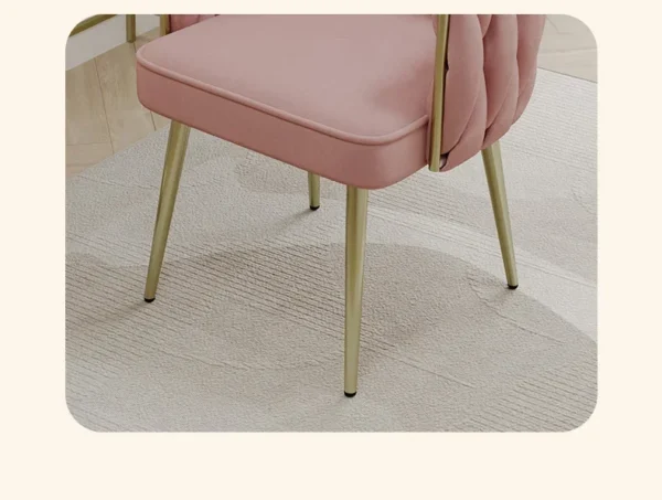 Light Luxury Velvet Office Chairs Modern Backrest Comfortable Chairs For Nail Salon Dressing Table Armchair Living Room Chair - Image 53