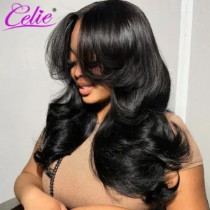 CELIE Pre-styled Butterfly Haircut Pop Layers Wig 200% Loose Wave 6×5 Ready To Go Glueless Wig Pre Plucked 13x4 Lace Frontal Wig