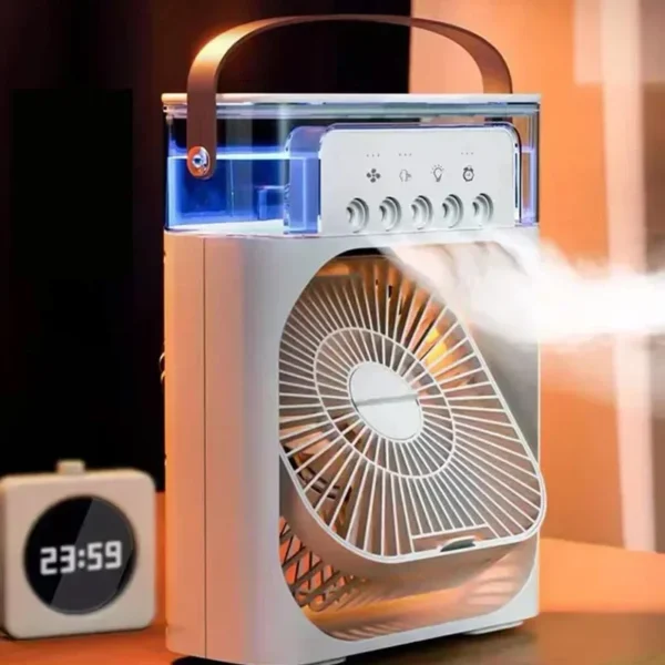 3 In 1 Fan AIr Conditioner Household Small Air Cooler LED Night Light Portable Air Adjustment Fan Office Home Fan New