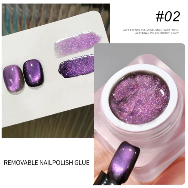 8ml Cat Eye Nail Gel Polish 9D Upgraded Magnetic Gel Polish Galaxy Chameleon Effect Nail Gel Soak Off Salon Manicure Nail Gel - Image 8