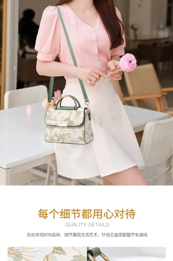 New Women's bags 2025 fashion trend design stripe hit color handbag shoulder bag messenger bag Korean style bag - Image 13