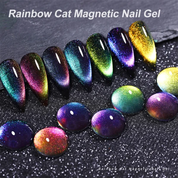 8ml Cat Eye Nail Gel Polish 9D Upgraded Magnetic Gel Polish Galaxy Chameleon Effect Nail Gel Soak Off Salon Manicure Nail Gel - Image 85