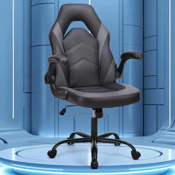 Gaming Chair, Backrest and Seat Height Adjustable Swivel Recliner Racing Office Computer Ergonomic Video Game Chair with Footres - Image 14