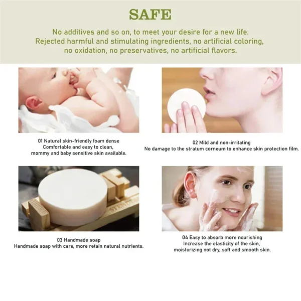 Body Whitening Soap Underarm Knee Bleaching Soap Chicken Skin Removal Dark Spot Removal Dead Skin Moisturize Brighten Body Care - Image 6