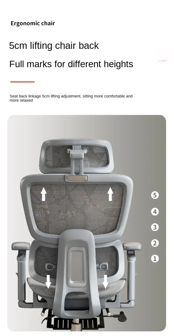 Ergonomic Chair Lumbar Computer Chair Home Comfort Sedentary Gaming Chair Reclining Office Chair For Desk chair news - Image 47