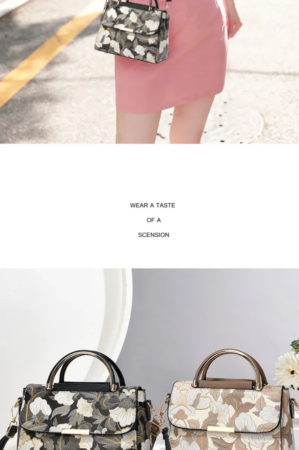 New Women's bags 2025 fashion trend design stripe hit color handbag shoulder bag messenger bag Korean style bag - Image 17