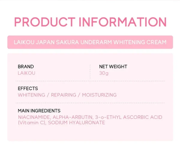 Whitening Cream For Dark Skin Armpit Thigh Inner Joint Lightening Intimate Area Underarm Body Care Private Parts Brighten Lotion - Image 12
