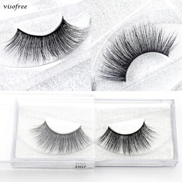 Visofree Mink 3D Lashes Handmade Mink Lashes  Long False Eyelashes Crisscross Maquiagem Profissional Makeup Eye Lashes 3D08 - Image 33