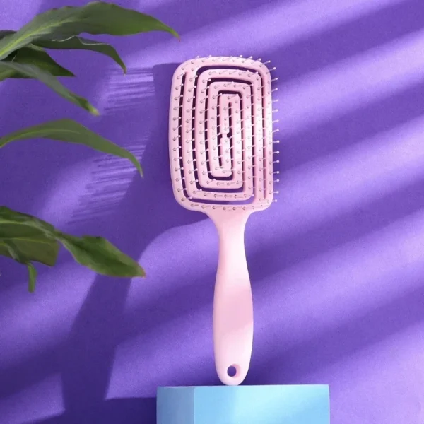 Square Hollow Hair Scalp Massage Comb Hair Brushes Antistatic Wet Dry Curly Detangler Hairbrush Nylon Special for Real Hair Wigs - Image 15