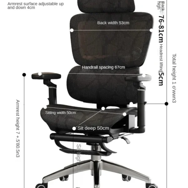 Ergonomic Chair Lumbar Computer Chair Home Comfort Sedentary Gaming Chair Reclining Office Chair For Desk chair news - Image 6