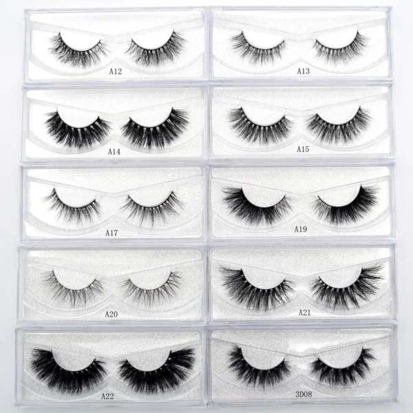 Visofree Mink 3D Lashes Handmade Mink Lashes  Long False Eyelashes Crisscross Maquiagem Profissional Makeup Eye Lashes 3D08 - Image 6