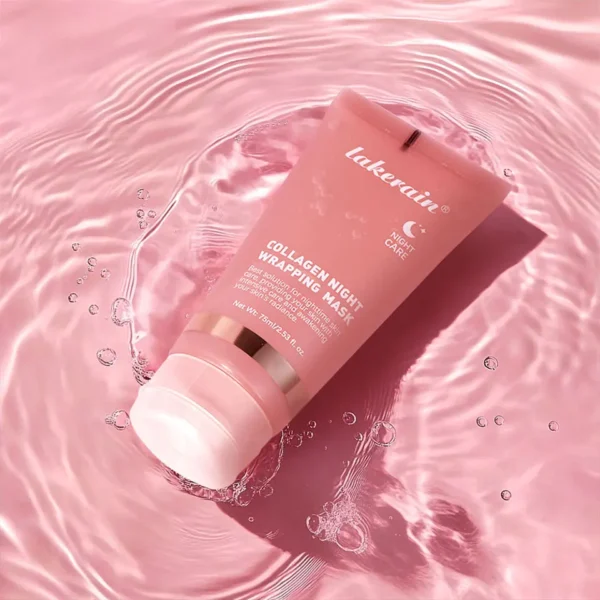 Lakerain Collagen Night Wrapping Mask Elasticity Hydration Care Reduces Sagging & Dullness Hydrolyzed Collagen For Glowing Skin - Image 21
