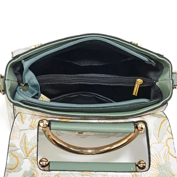 New Women's bags 2025 fashion trend design stripe hit color handbag shoulder bag messenger bag Korean style bag - Image 5