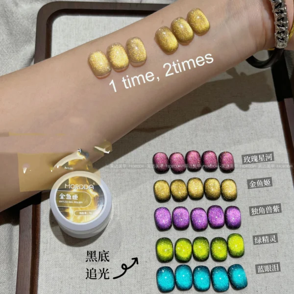 8ml Cat Eye Nail Gel Polish 9D Upgraded Magnetic Gel Polish Galaxy Chameleon Effect Nail Gel Soak Off Salon Manicure Nail Gel - Image 56