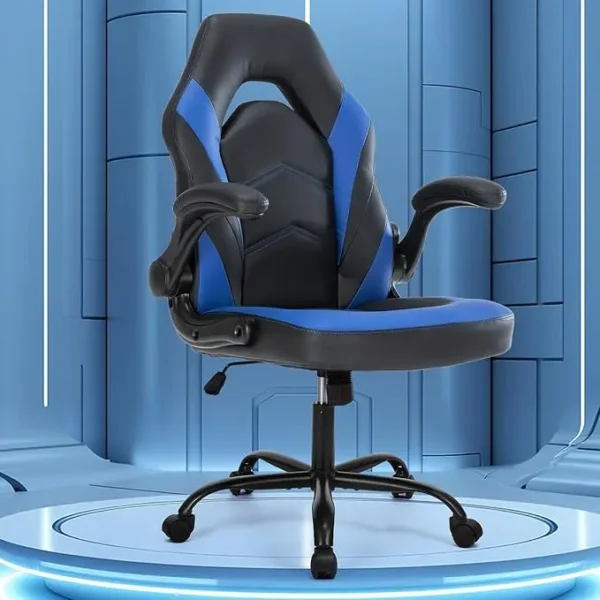 Gaming Chair, Backrest and Seat Height Adjustable Swivel Recliner Racing Office Computer Ergonomic Video Game Chair with Footres - Image 13
