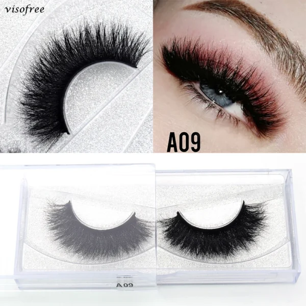 Visofree Mink 3D Lashes Handmade Mink Lashes  Long False Eyelashes Crisscross Maquiagem Profissional Makeup Eye Lashes 3D08 - Image 47