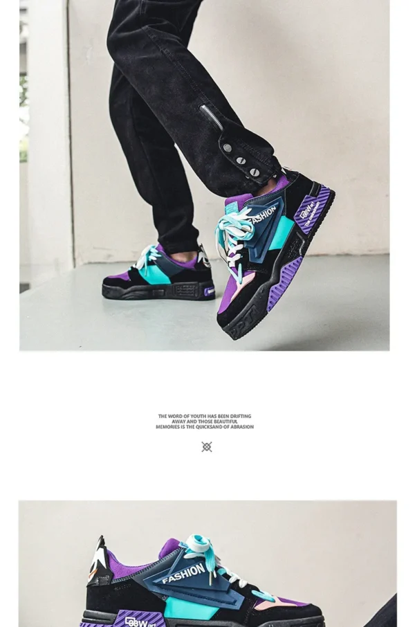New Men's Sneakers Fashion Skateboard Shoes Outdoor Casual Running Shoes for Men Lace-up Platform Tenis Shoes Zapatillas Hombre - Image 12