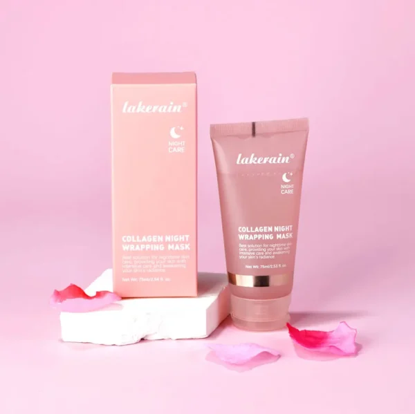 Lakerain Collagen Night Wrapping Mask Elasticity Hydration Care Reduces Sagging & Dullness Hydrolyzed Collagen For Glowing Skin - Image 20