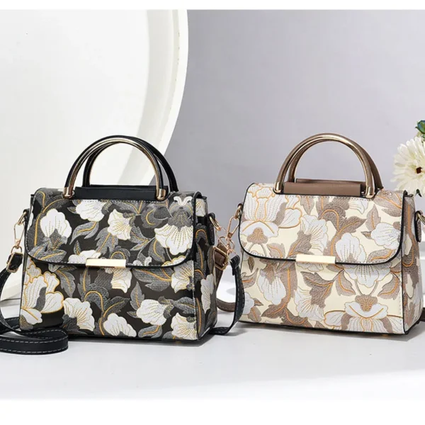 New Women's bags 2025 fashion trend design stripe hit color handbag shoulder bag messenger bag Korean style bag - Image 4