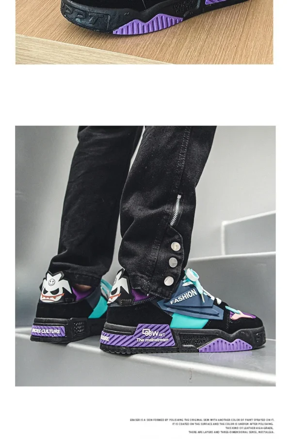 New Men's Sneakers Fashion Skateboard Shoes Outdoor Casual Running Shoes for Men Lace-up Platform Tenis Shoes Zapatillas Hombre - Image 14
