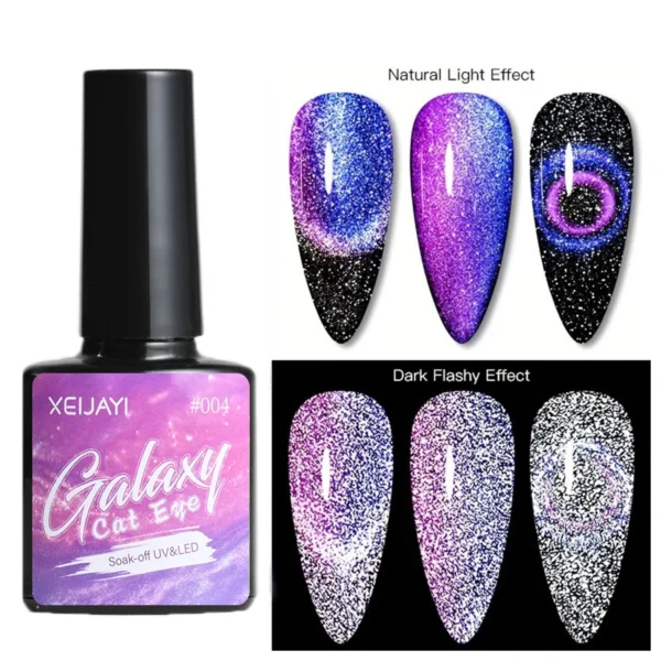 8ml Cat Eye Nail Gel Polish 9D Upgraded Magnetic Gel Polish Galaxy Chameleon Effect Nail Gel Soak Off Salon Manicure Nail Gel - Image 30