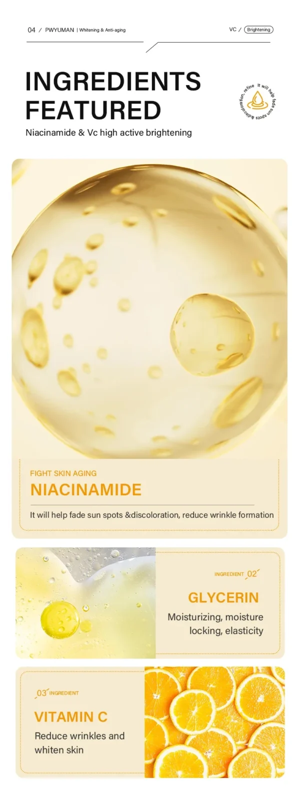 Vitamin C Whitening Serum Face Remove Dark Spots Freckles Fade Melanin Retinol Anti-wrinkle Essence Brightening Korean Skin Care - Image 14
