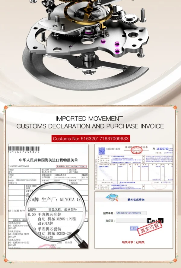 OUPINKE 3225 Top Brand Skeleton Mechanical Watch For Women Diamond Luxury Deep Waterproof Wristwatch Big Dial Fashion Watches - Image 22
