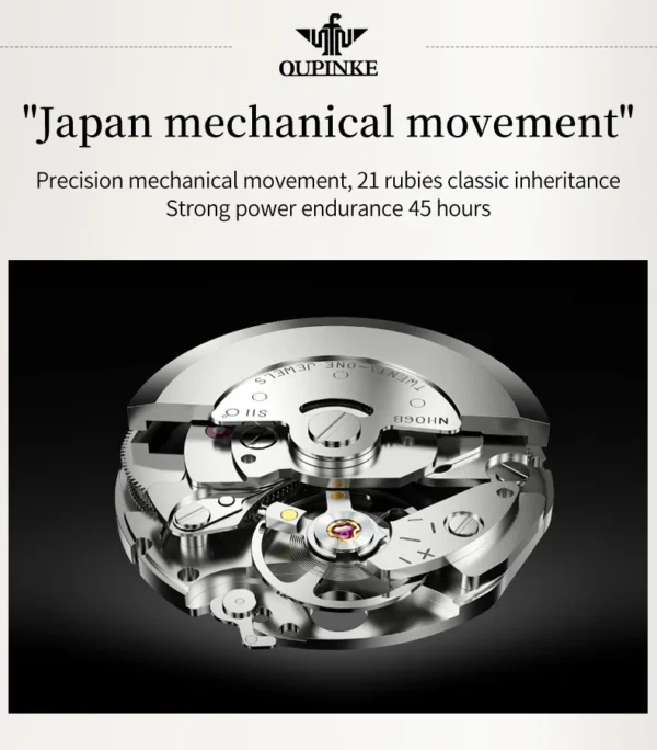OUPINKE 3171 Automatic Watch for Women Top Brands Tungsten steel Sapphire Waterproof Luxury Wristwatch Women's Mechanical Watch - Image 33