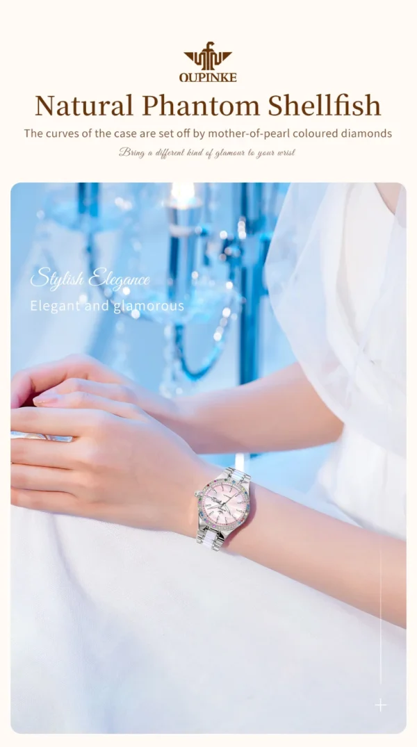 OUPINKE Women's Watches Imported Automatic Mechanical Watch Movement Luxury Top Brand Wrist watch for Ladies 2024 Trend - Image 33