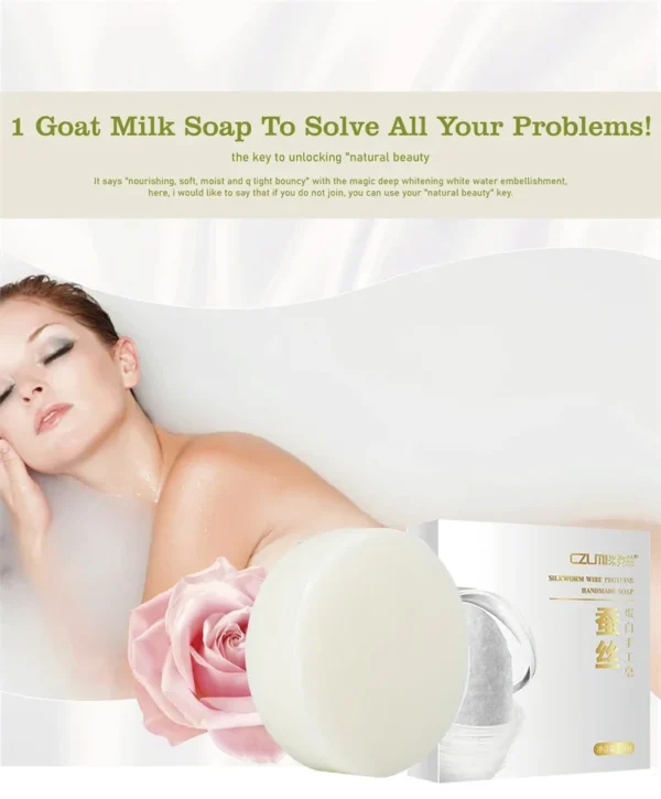 Body Whitening Soap Underarm Knee Bleaching Soap Chicken Skin Removal Dark Spot Removal Dead Skin Moisturize Brighten Body Care - Image 18