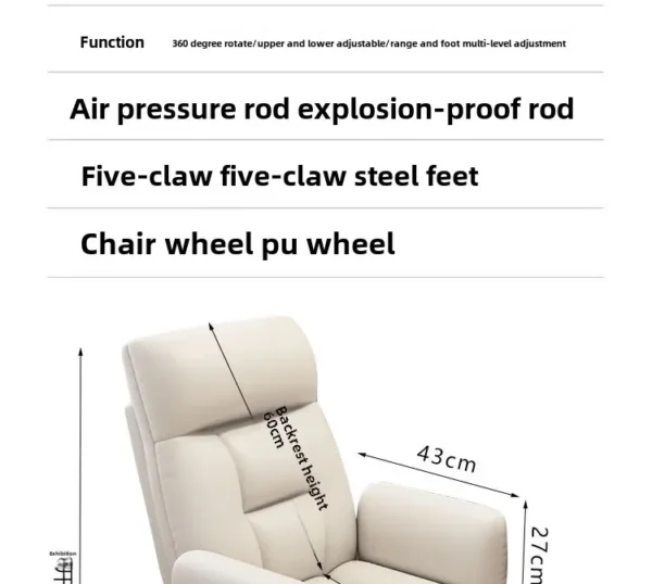 Computer Chair, Home, Comfort, Lazy, Sofa, Sedentary, Backrest, Office, College Students, Dormitory, E-sports, Live Broadcast - Image 56
