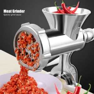 Aluminum Alloy Grinding Machine Sausage Grinder Household Manual Sausage Meat Grinder Pepper Spice Grinding Machine Kitchen Tool