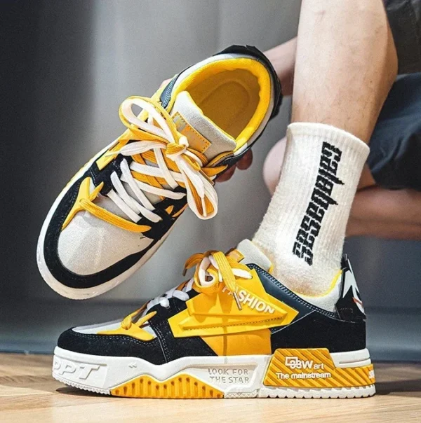 New Men's Sneakers Fashion Skateboard Shoes Outdoor Casual Running Shoes for Men Lace-up Platform Tenis Shoes Zapatillas Hombre - Image 6