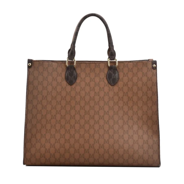 Large-capacity women's bags in Europe and the United States retro shoulder bag classic letters PU commuter handbags women - Image 16