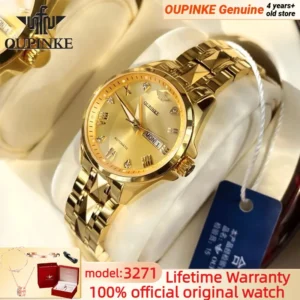 OUPINKE 3171 Automatic Watch for Women Top Brands Tungsten steel Sapphire Waterproof Luxury Wristwatch Women's Mechanical Watch