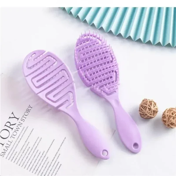 Square Hollow Hair Scalp Massage Comb Hair Brushes Antistatic Wet Dry Curly Detangler Hairbrush Nylon Special for Real Hair Wigs - Image 6
