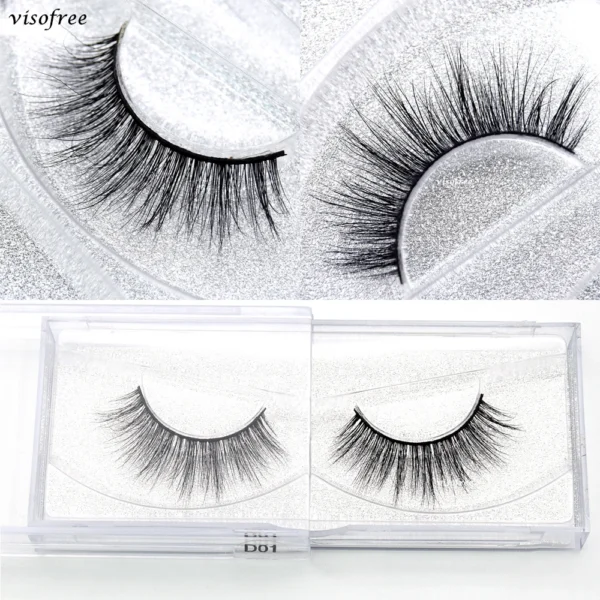 Visofree Mink 3D Lashes Handmade Mink Lashes  Long False Eyelashes Crisscross Maquiagem Profissional Makeup Eye Lashes 3D08 - Image 30