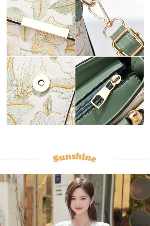 New Women's bags 2025 fashion trend design stripe hit color handbag shoulder bag messenger bag Korean style bag - Image 14
