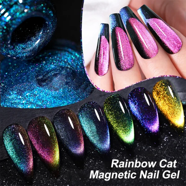 8ml Cat Eye Nail Gel Polish 9D Upgraded Magnetic Gel Polish Galaxy Chameleon Effect Nail Gel Soak Off Salon Manicure Nail Gel - Image 84