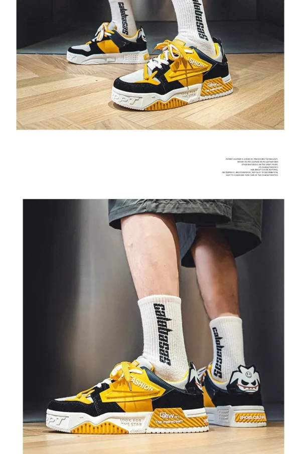New Men's Sneakers Fashion Skateboard Shoes Outdoor Casual Running Shoes for Men Lace-up Platform Tenis Shoes Zapatillas Hombre - Image 17