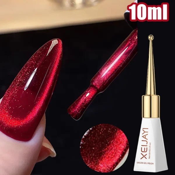 8ml Cat Eye Nail Gel Polish 9D Upgraded Magnetic Gel Polish Galaxy Chameleon Effect Nail Gel Soak Off Salon Manicure Nail Gel - Image 15