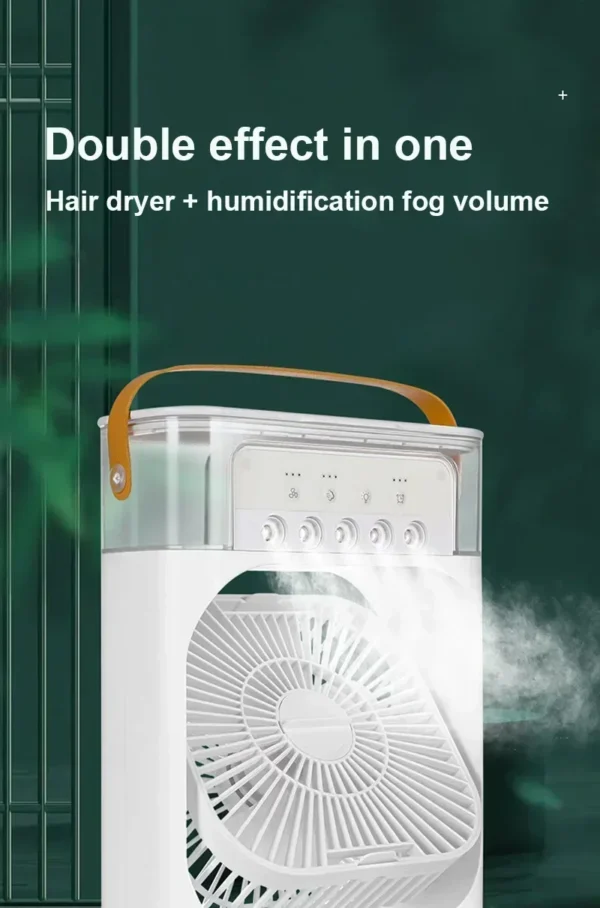3 In 1 Fan AIr Conditioner Household Small Air Cooler LED Night Light Portable Air Adjustment Fan Office Home Fan New - Image 16