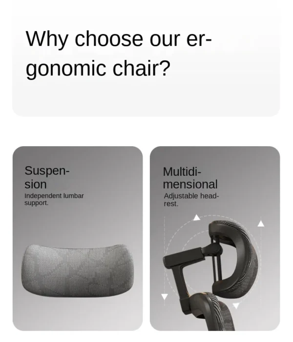 Ergonomic Chair Lumbar Computer Chair Home Comfort Sedentary Gaming Chair Reclining Office Chair For Desk chair news - Image 32