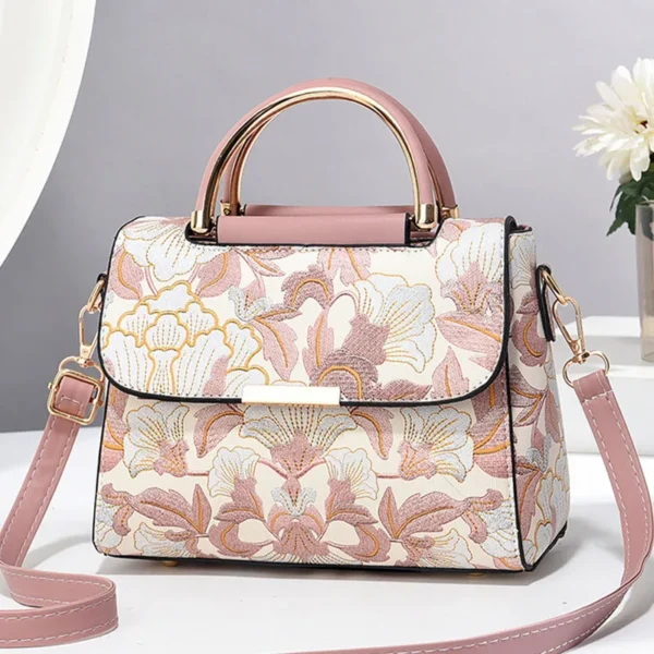New Women's bags 2025 fashion trend design stripe hit color handbag shoulder bag messenger bag Korean style bag - Image 2
