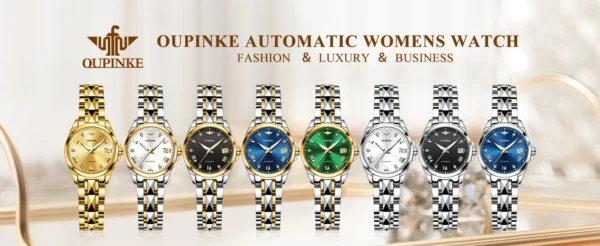 OUPINKE 3171 Automatic Watch for Women Top Brands Tungsten steel Sapphire Waterproof Luxury Wristwatch Women's Mechanical Watch - Image 15
