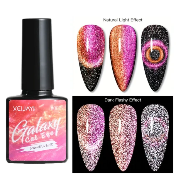 8ml Cat Eye Nail Gel Polish 9D Upgraded Magnetic Gel Polish Galaxy Chameleon Effect Nail Gel Soak Off Salon Manicure Nail Gel - Image 39