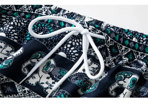 Women Wide Leg Pants High Waist Elephant Print Pant Summer Thin Straight Trousers Casual Bottoms Female Clothing 2023 Fashion - Image 19