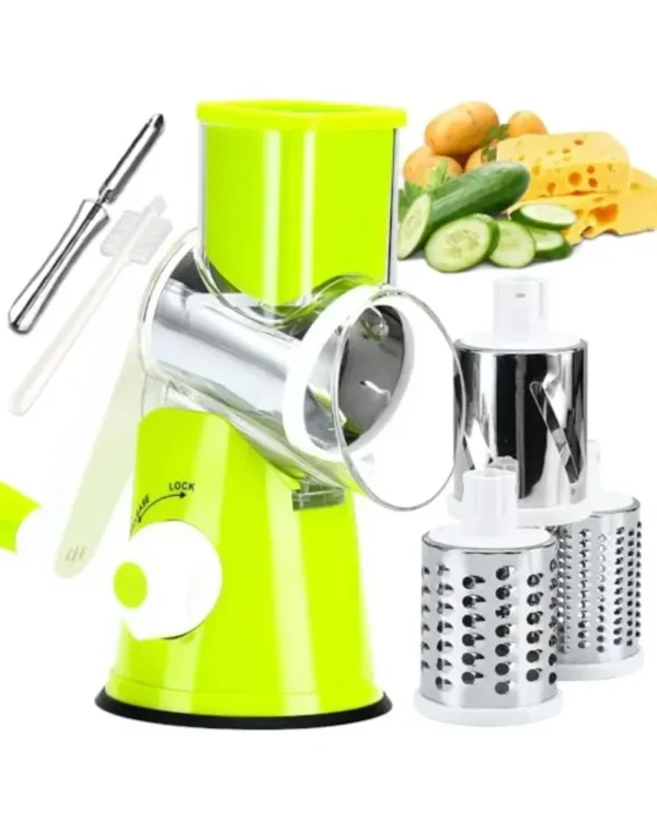 Slicing Grater Manual Rotary 3 In 1 Cheese Grater Food Blender Stainless Steel Potato Slice Chopper Processor Kitchen Accessorie - Image 8